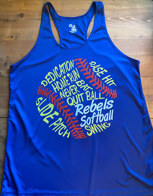 Load image into Gallery viewer, Rebels Softball Tank Top
