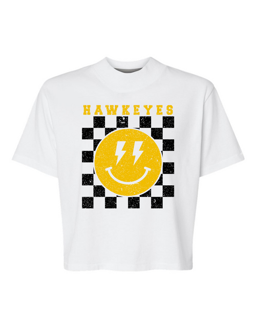 Load image into Gallery viewer, Hawkeyes Women&#39;s Boxy Crop Tee

