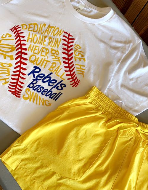 Load image into Gallery viewer, Rebel Baseball BELLA CANVAS T-shirt
