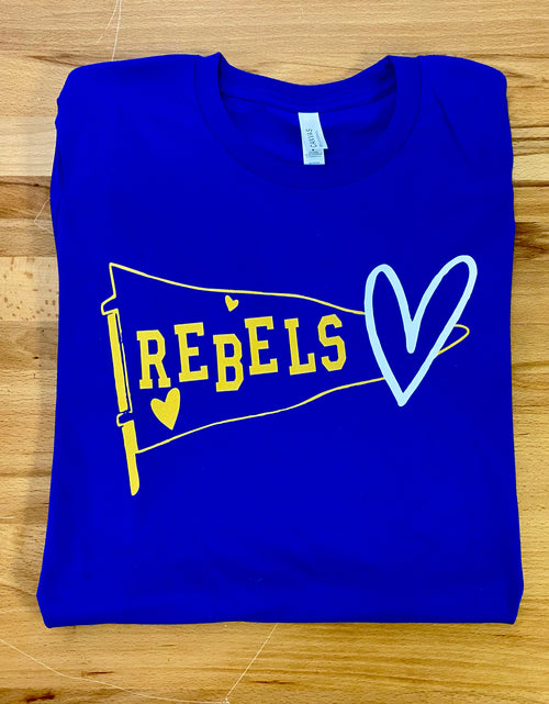 Load image into Gallery viewer, BELLA + CANVAS Rebels Pennant T-shirt
