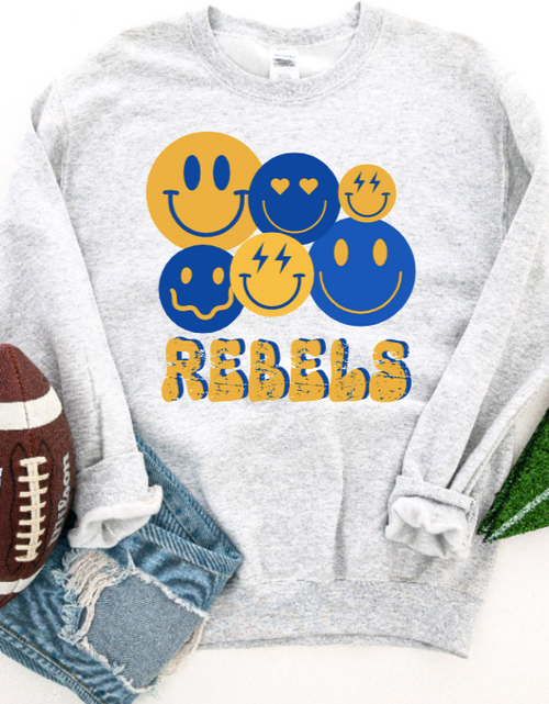 Load image into Gallery viewer, TODDLER Smiley Rebels Heather Grey
