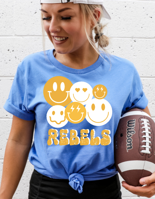 Load image into Gallery viewer, ADULT Smiley Rebels (Gold and White)
