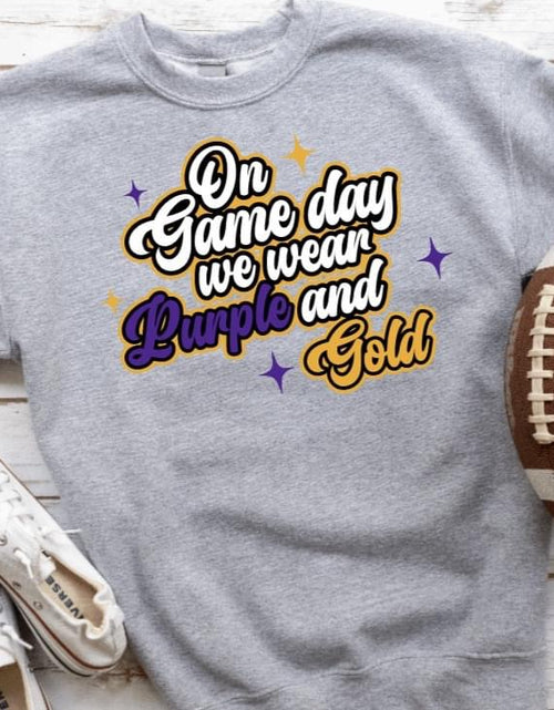 Load image into Gallery viewer, YOUTH On Game Days We Wear..... Sweatshirt Crewneck
