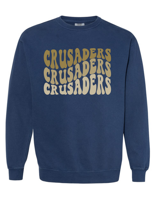 Load image into Gallery viewer, Retro Crusaders Crewneck (Comfort Colors)
