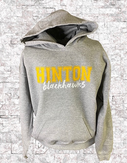 Load image into Gallery viewer, Hinton Blackhawks Youth Hoodie
