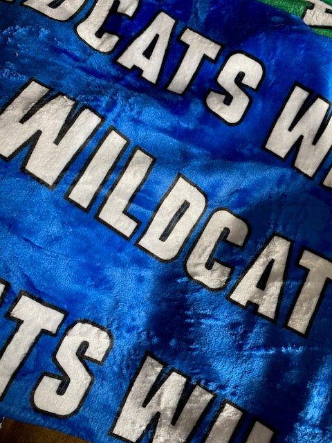 WC Wildcats Minky Blanket