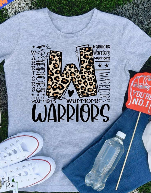 Load image into Gallery viewer, Warriors Leopard Typography
