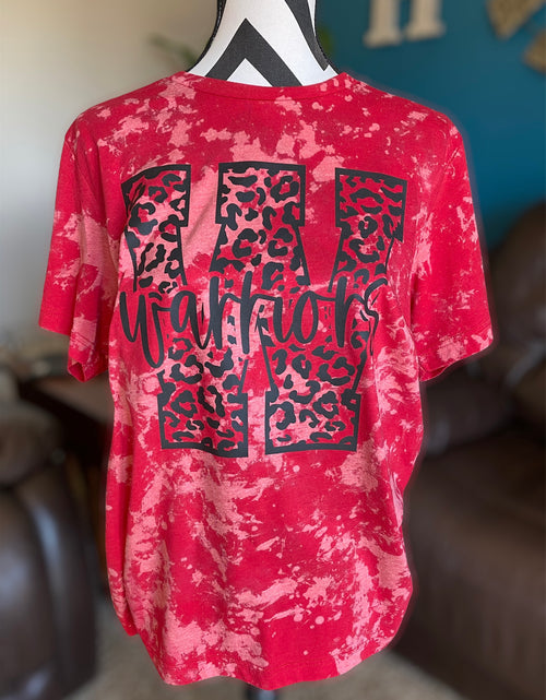 Load image into Gallery viewer, PRE ORDER Warriors Acid Wash T-shirt- ADULT RED
